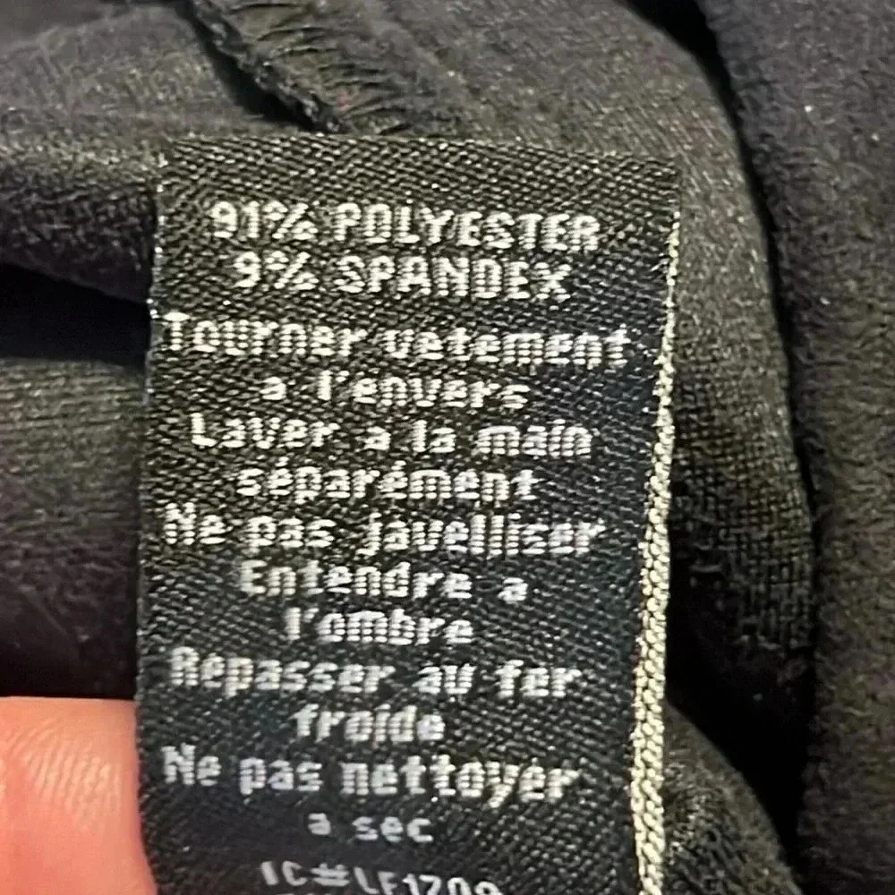 Womens Sanctuary black velvet‎ leggings Md Polyester Spandex Casual streetwear